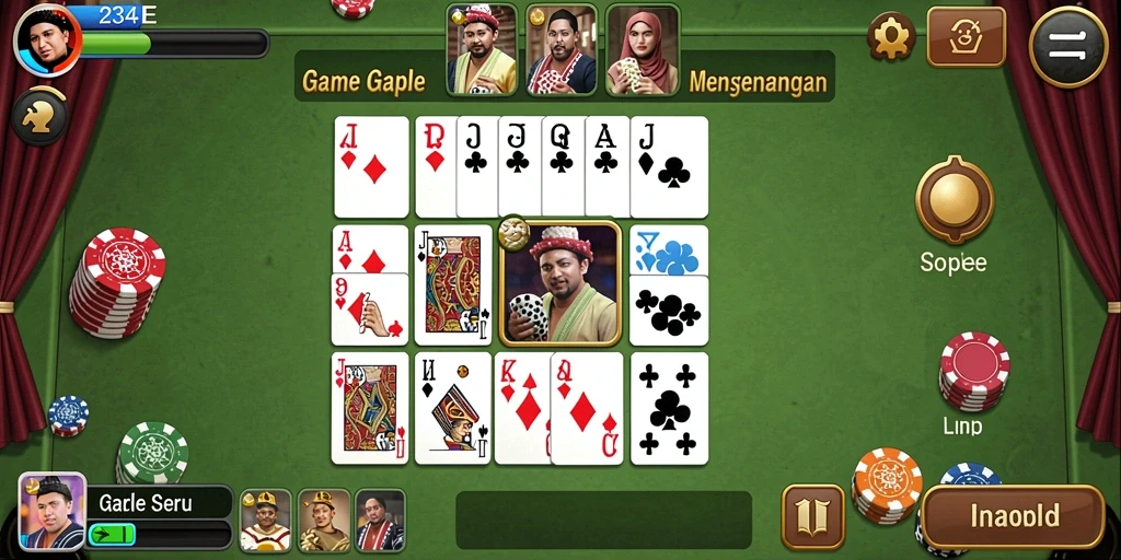 Tampilan gameplay seru dan interaktif di 234E.
