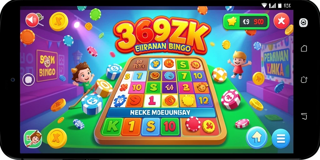 Tampilan gameplay Bingo yang interaktif dan menarik.