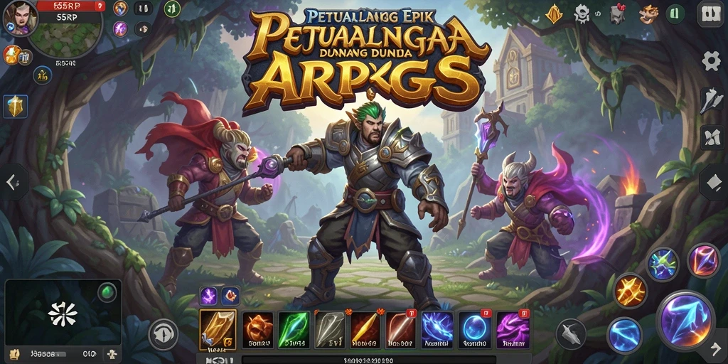Screenshot gameplay 55RP yang menunjukkan pertarungan seru.
