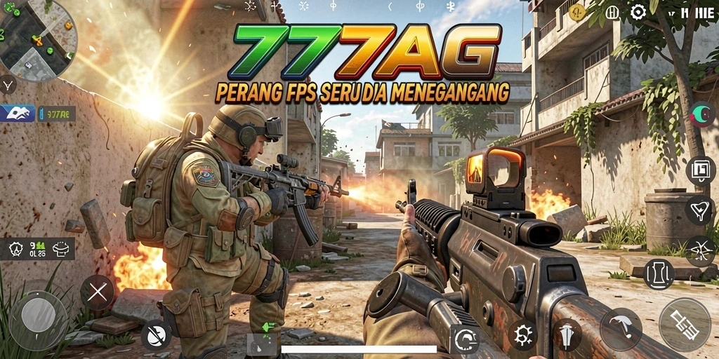 Tangkapan layar menunjukkan aksi cepat dalam game FPS 777AG.