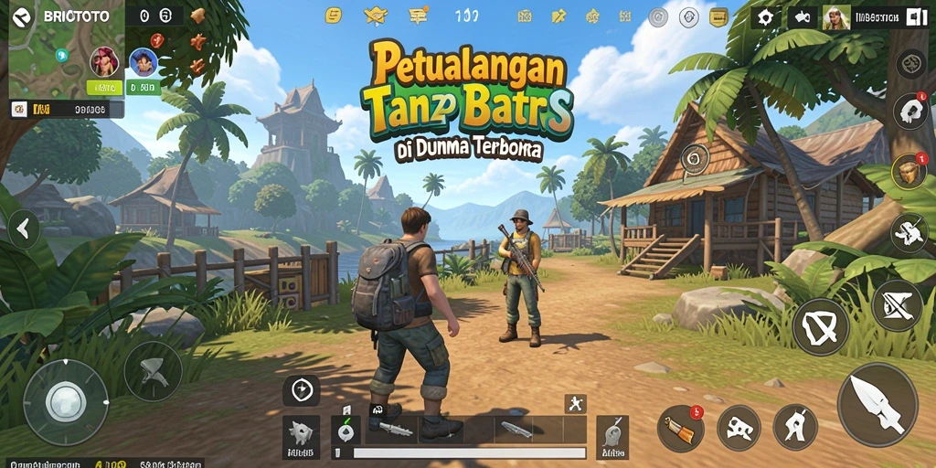 Tampilan gameplay BRIOTOTO yang mengagumkan di dunia terbuka.