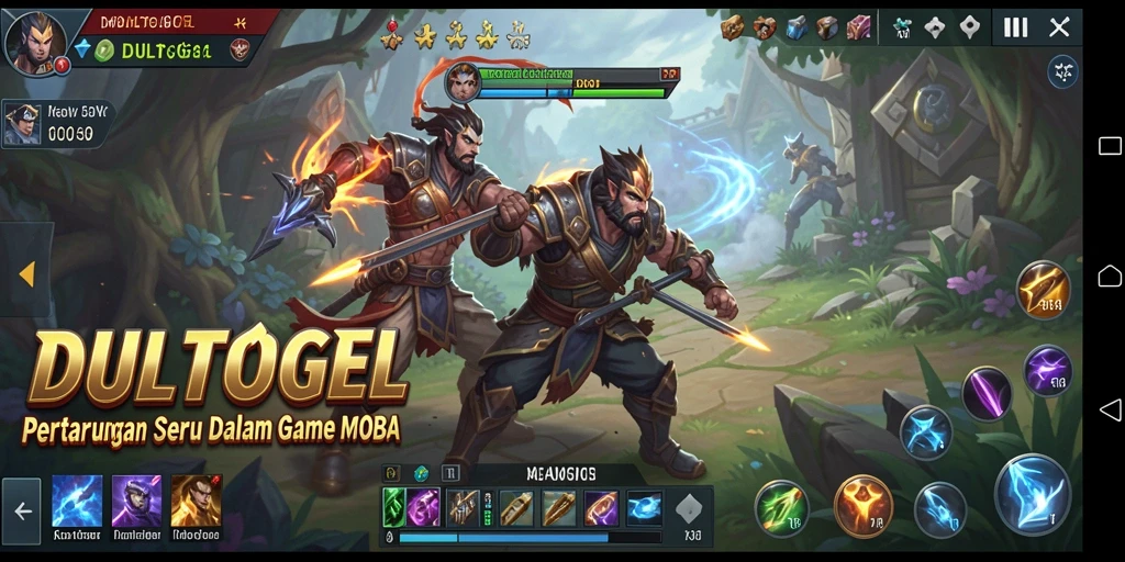 Gameplay seru di arena pertarungan DULTOGEL.