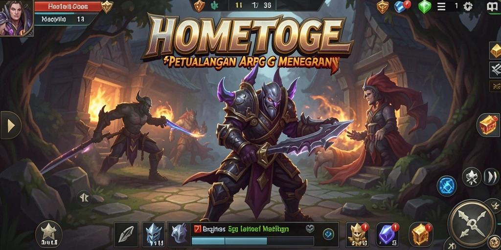 Tampilan gameplay mendebarkan dalam HOMETOGEL.