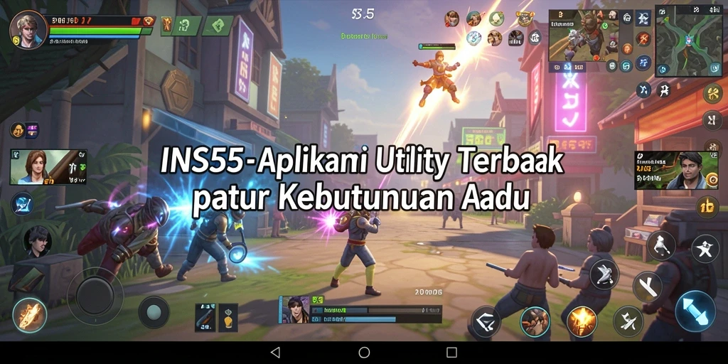 Tangkapan layar INS55 dengan antarmuka yang bersih dan fitur lengkap.