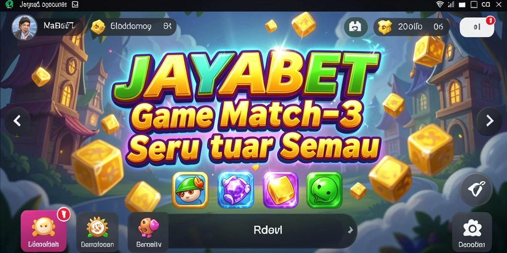 Tampilan gameplay <strong>JAYABET</strong> yang seru dan mengasyikkan dalam genre Match-3.