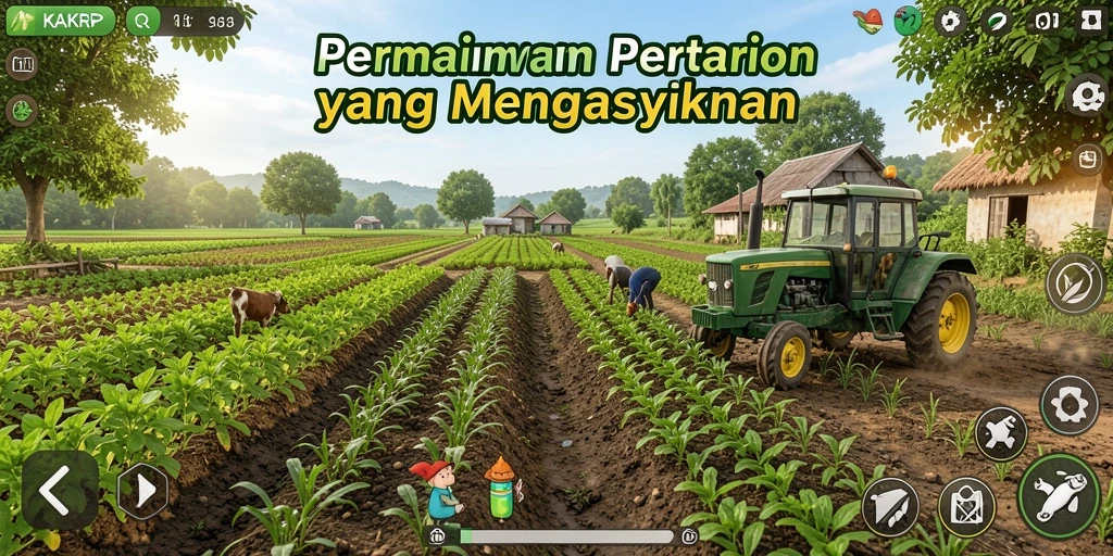 Tampilan gameplay KAKRP yang seru dan penuh warna.