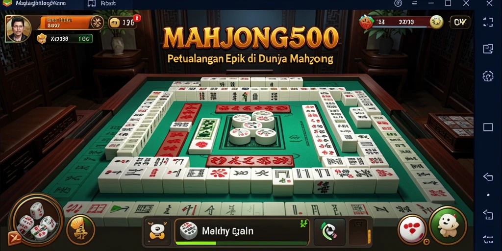 Screenshot gameplay menunjukkan pertarungan seru di dunia Mahjong