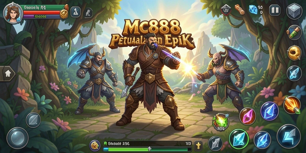 Tampilan gameplay yang menegangkan dalam dunia RPG.