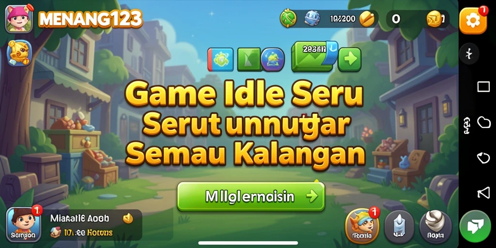 Tangkapan layar menunjukkan pemain mengelola sumber daya secara efektif dalam game Idle.
