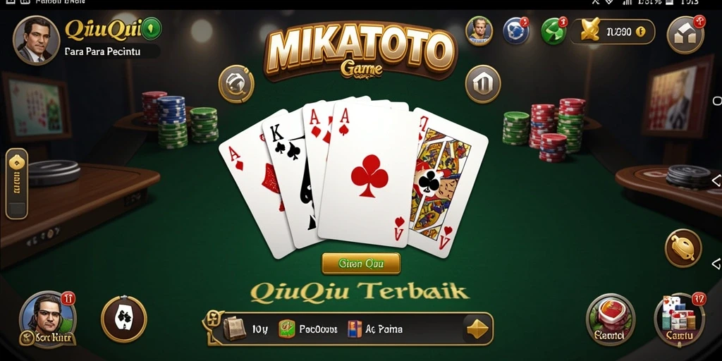 Tampilan gameplay MIKATOTO yang menarik saat bermain QiuQiu.