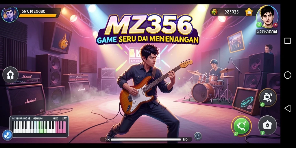 Screenshot gameplay MZ356 yang menampilkan serunya bermain musik.