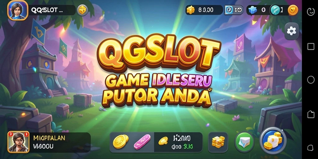 Tampilan screenshot gameplay QQSLOT dengan karakter lucu dan grafik cerah.