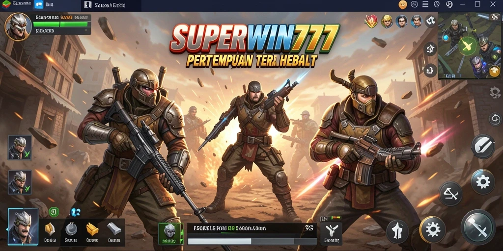 Gameplay seru dalam pertempuran Battle Royale di SUPERWIN777.