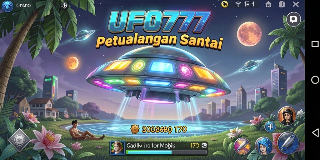 Gambaran gameplay santai di dalam UFO777 yang menyenangkan.