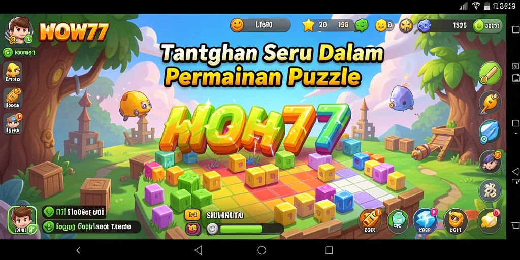 Tampilan gameplay WOW77 dengan berbagai teka-teki seru dan menantang.
